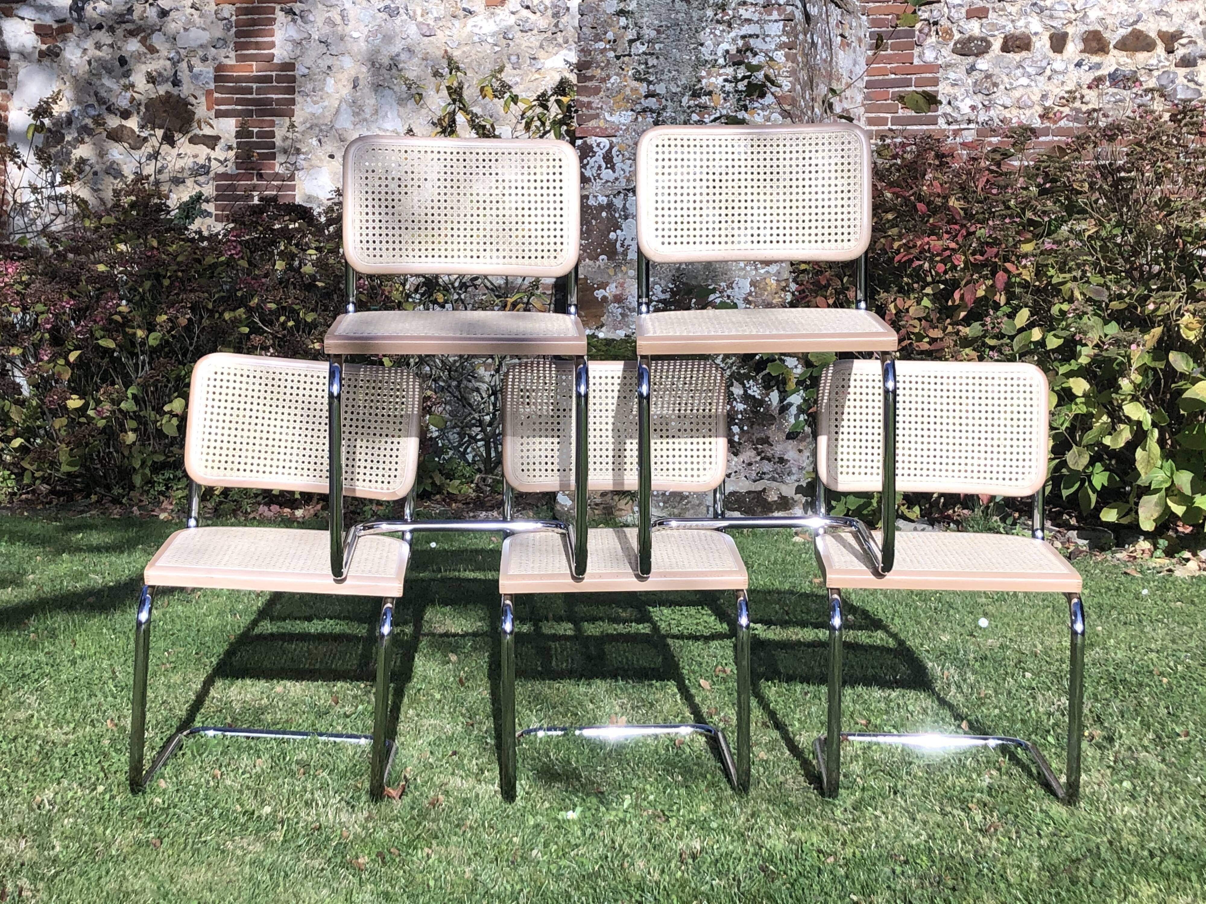 Series of 5 chairs by Marcel Breuer