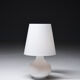 Lampe en verre opalin blanc, années 1970, Italie