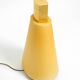 Large 1990s postmodern design floor or table lamp made of colored glass