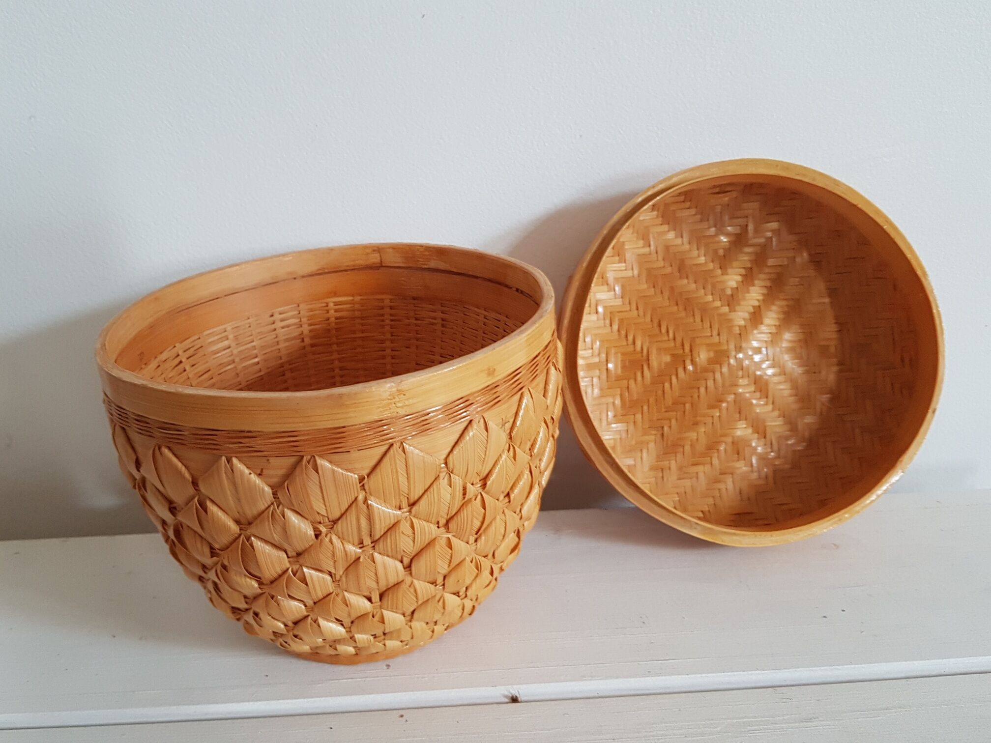 Rattan storage box