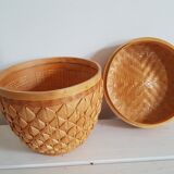 Boîte de rangement en rotin