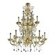 Imperial Gold "Curls" Murano Glass Venetian Chandelier