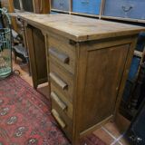 Oak children's desk with drawers