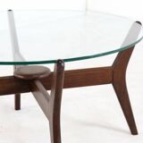 Round glass coffee table 'Summerseat'