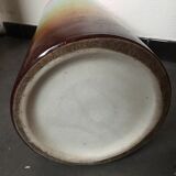 Umbrella door large vase in multicolor earthenware