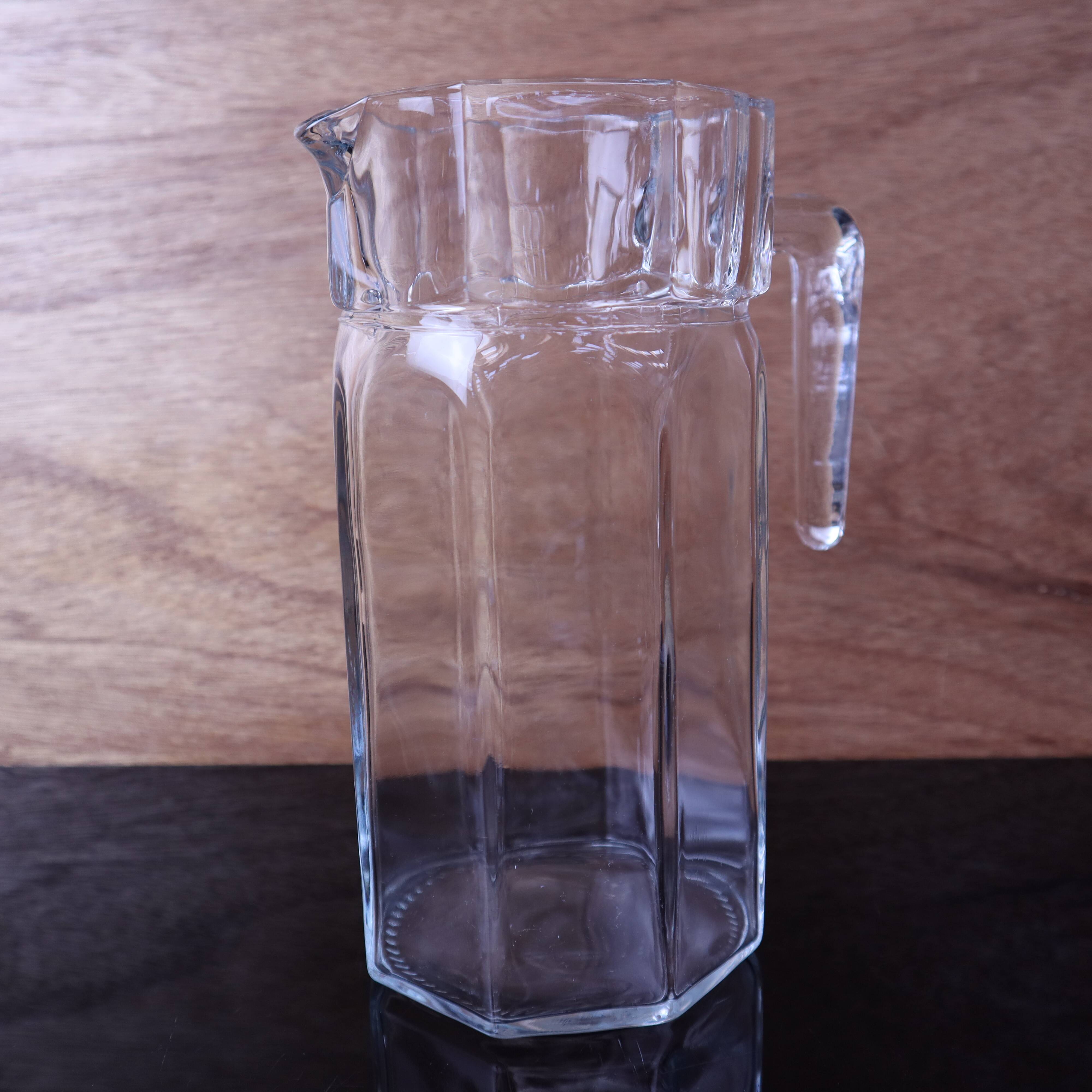 Vintage crystal pitcher by Cristal d'Arques-Durand.