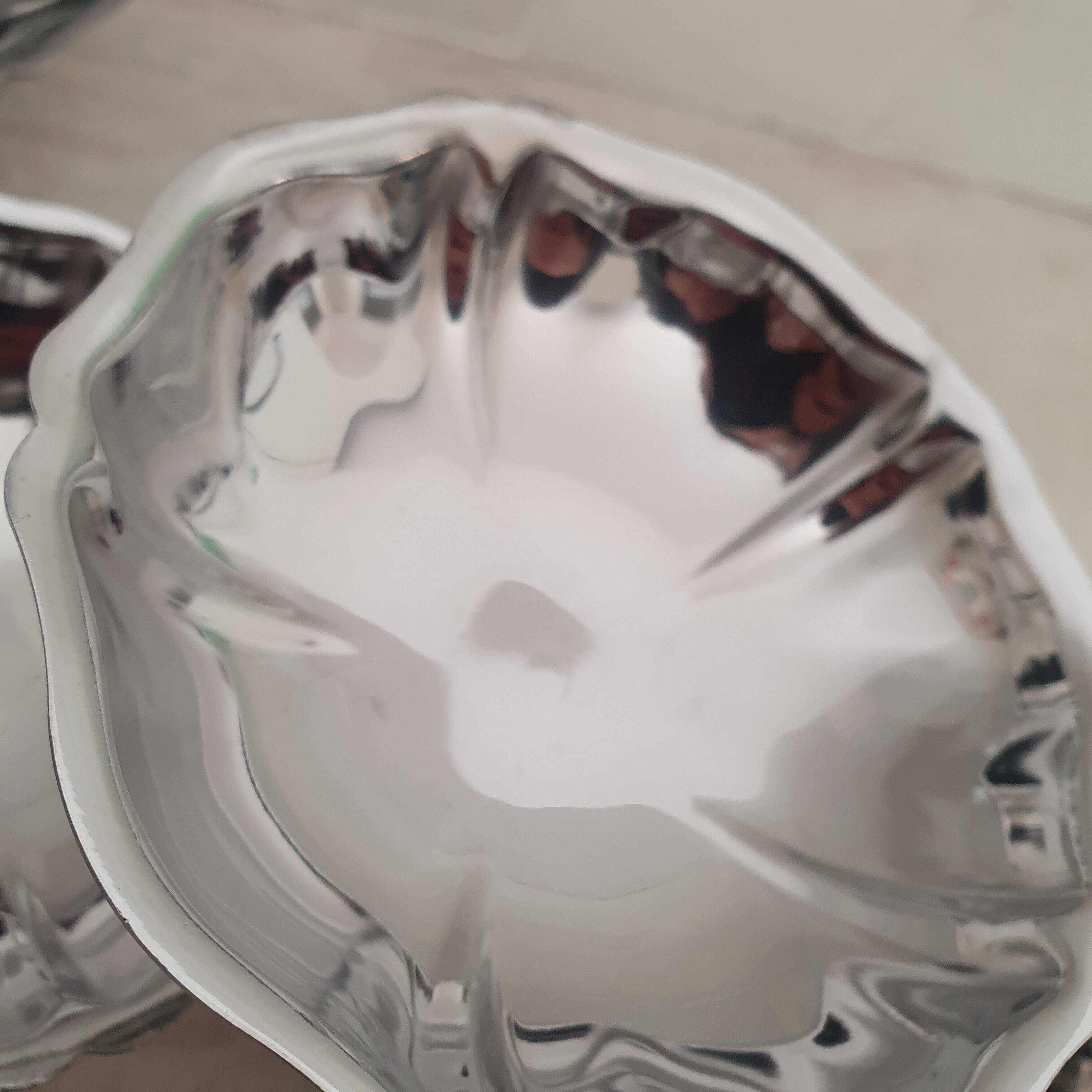 6 dessert bowls by Guy Degrenne in 18/10 stainless steel