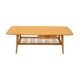 Table basse Louis van Teeffelen en bois des années 1950