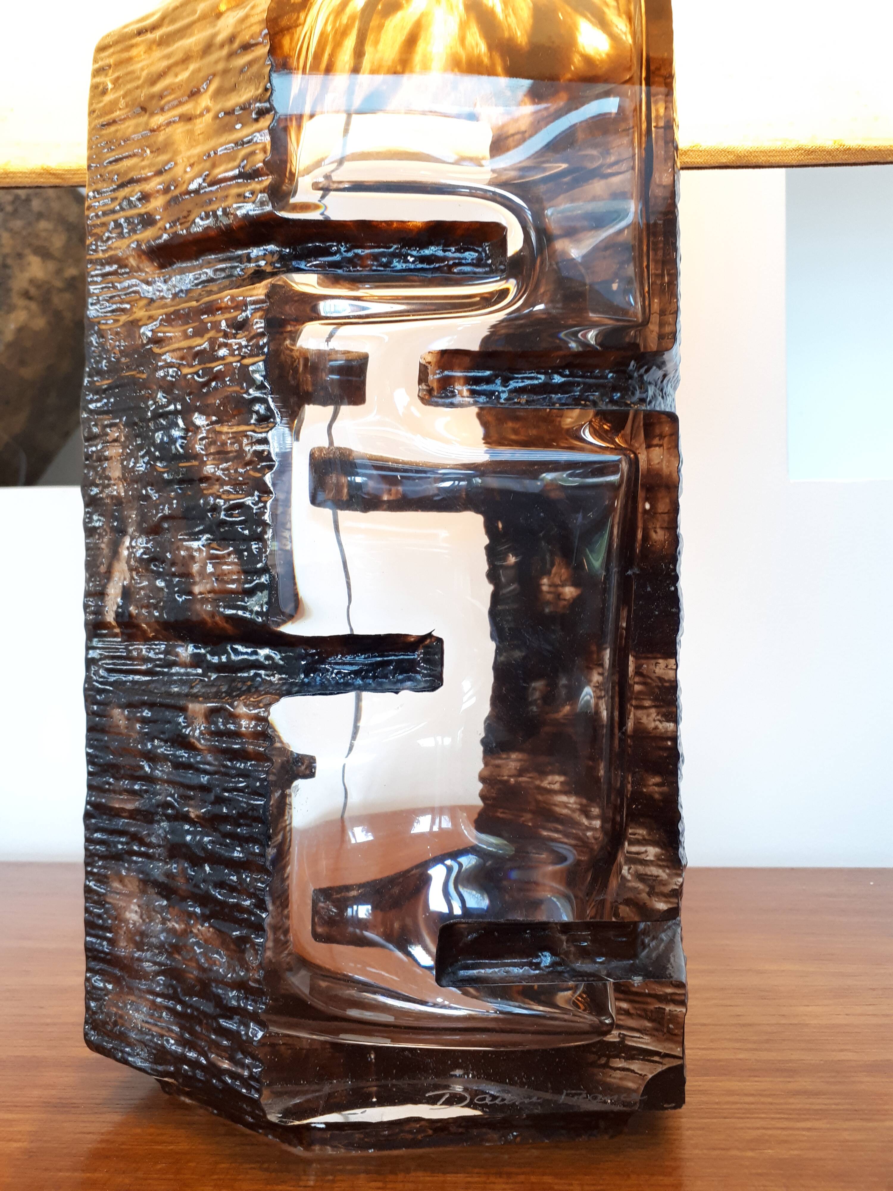 Brutalist lamp Argos by César Baldaccini for Daum