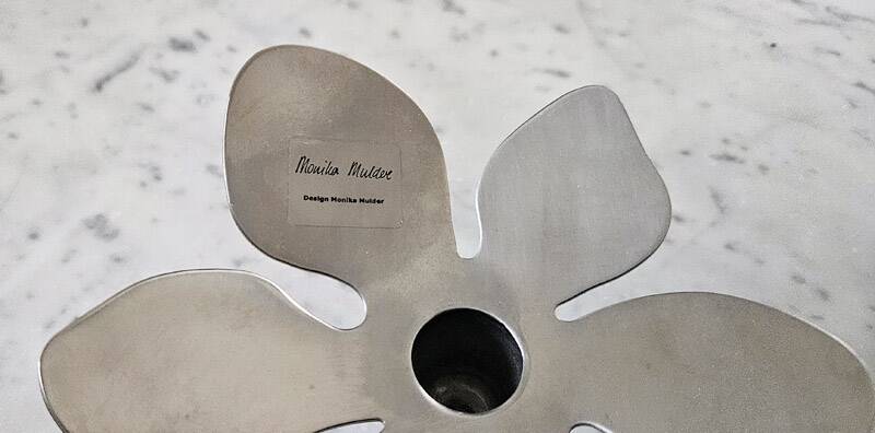 Vintage candlestick pair by Monika Mulder