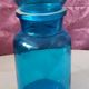 Blue glass apothecary jar, Belgium