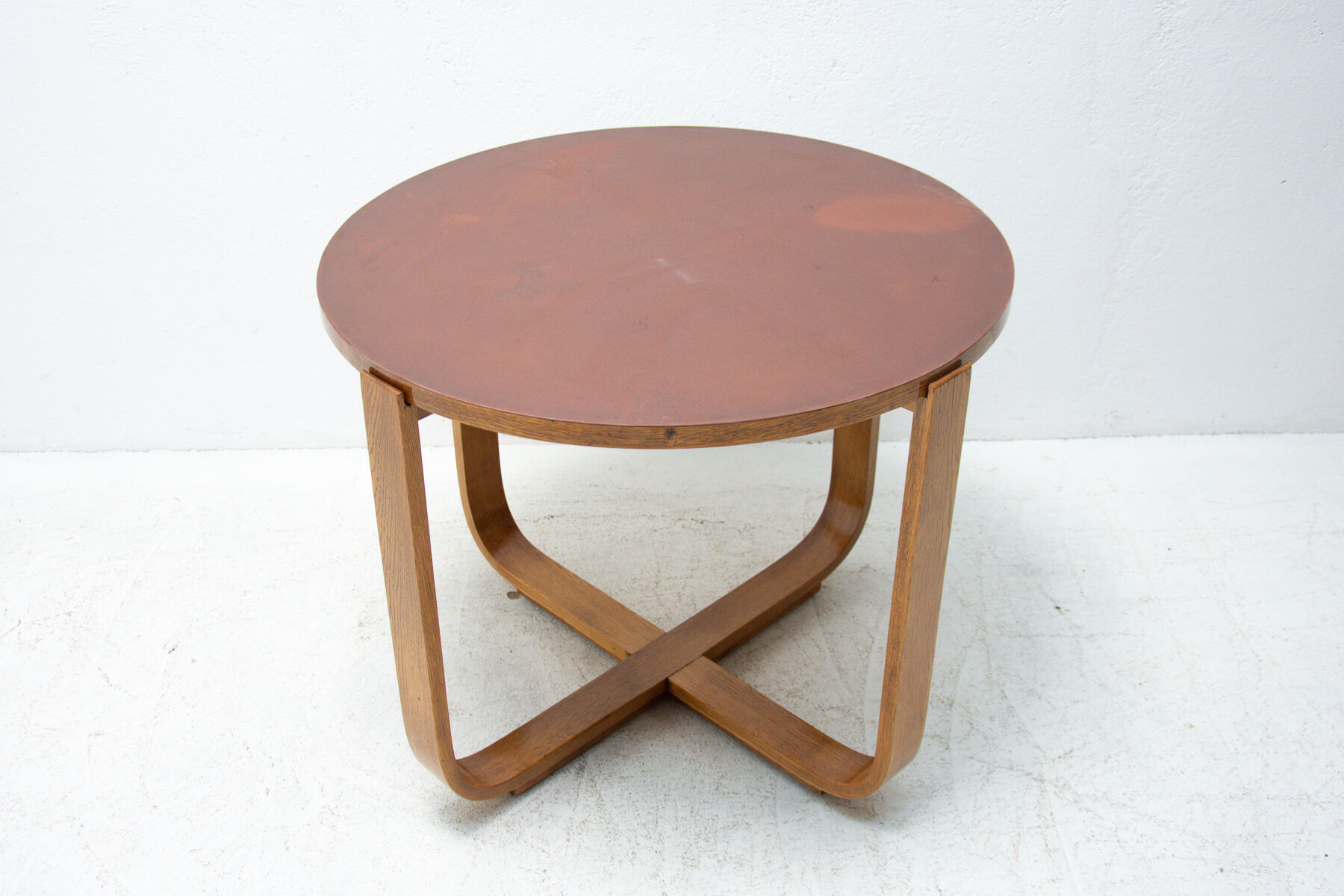Modernist coffee table H-168 designed by Jindrich Halabala for UP Závody, 1930