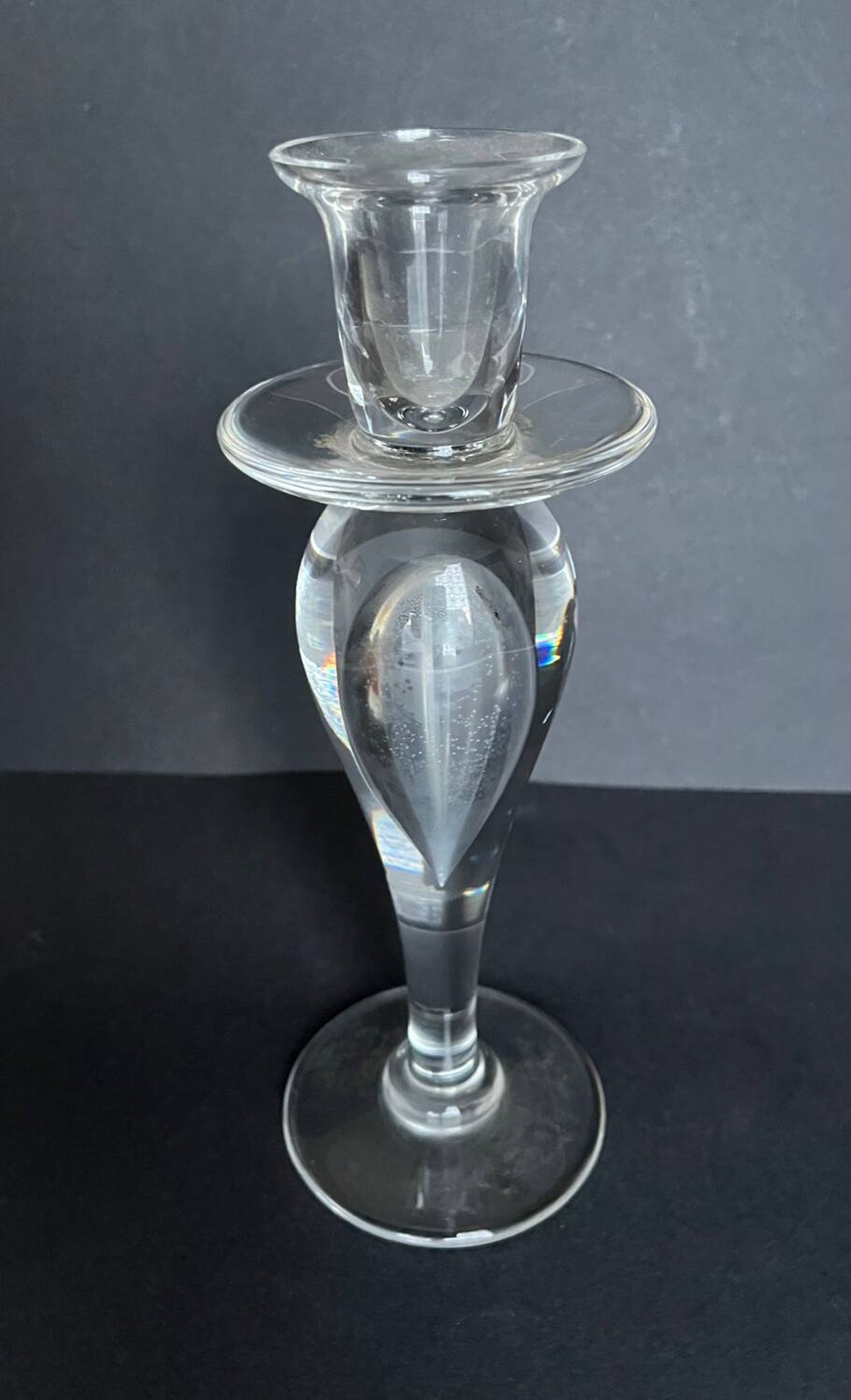 Bougeoir en cristal de Saint Louis