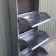 Metal shoe cabinet