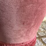 Pink velvet armchair