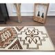 Vintage Turkish Handmade Wool Cotton Beige Runner 81x348