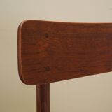 Ensemble de deux chaises en teck, design danois, années 1970, production : Danemark