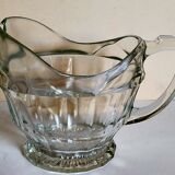 Art deco table pitcher in moulded glass 1940
