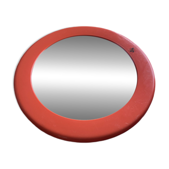 Round orange mirror Syla