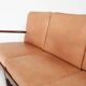 Mid-Century Danish Modern 3-seats sofa with cognac leather cushions