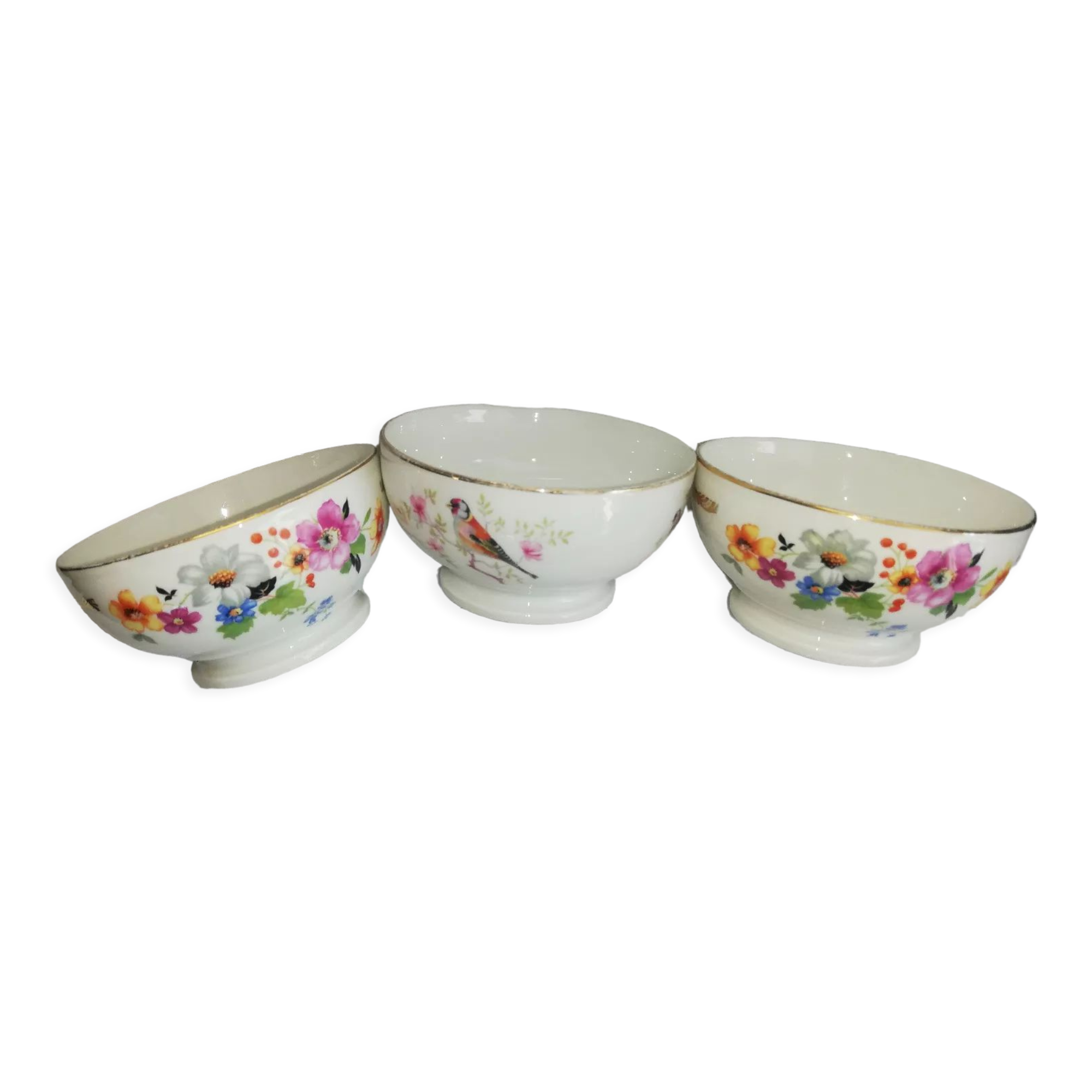 Lot de 3 bols de Limoges CG