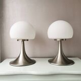 Touch-controlled mushroom lamp in the 1980s
