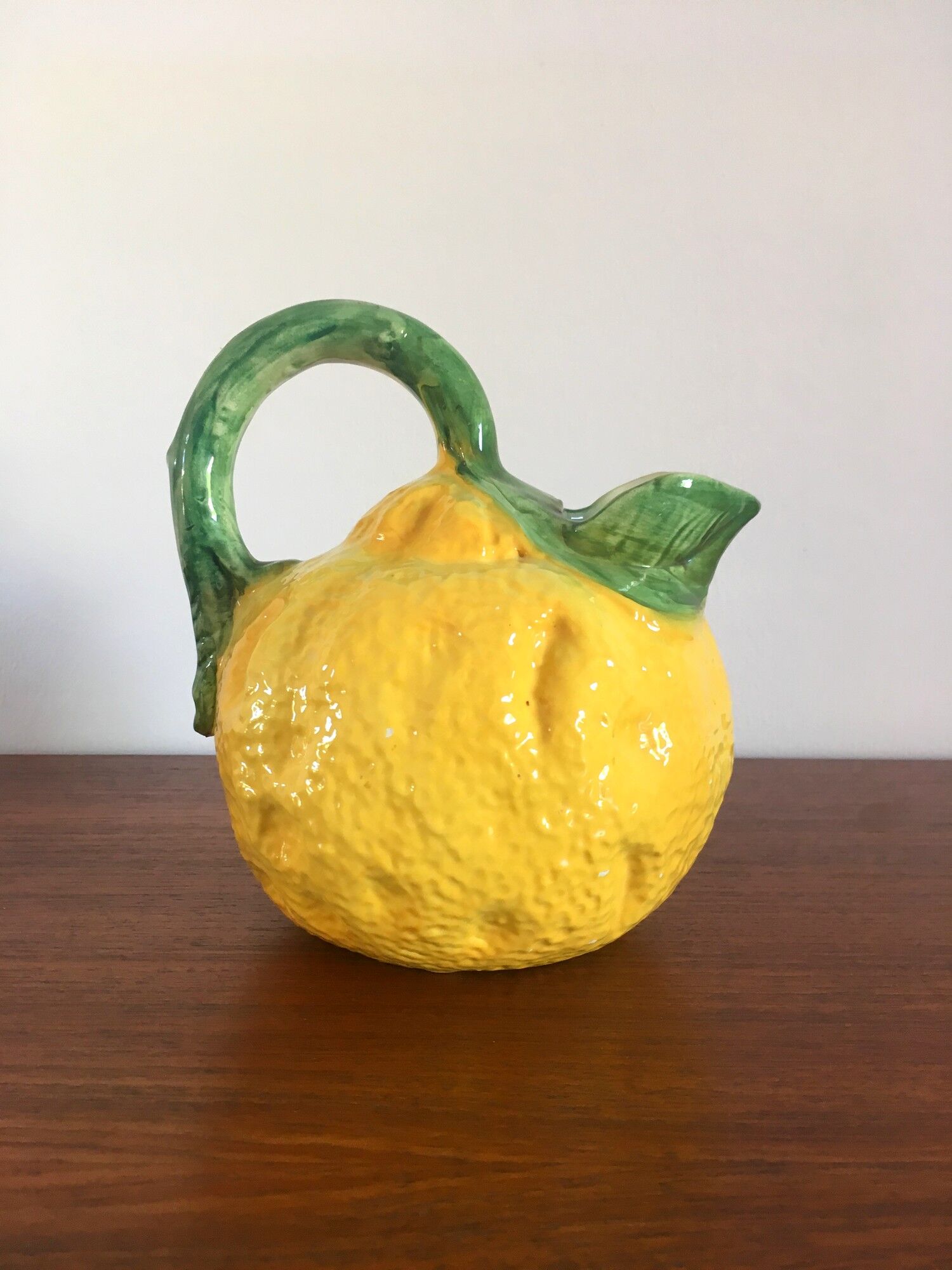 Vintage 1950s dabbling lemon pitcher
