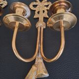 Bronze candle holders