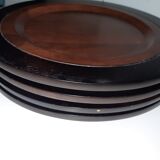 Assiettes de présentation en bois