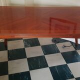 Varnished wooden table from the 1960s.