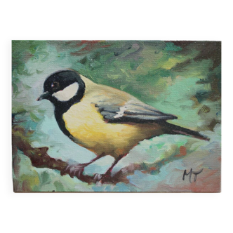 Peinture à l'huile sur carton toilé, format 13 x 18 cm.