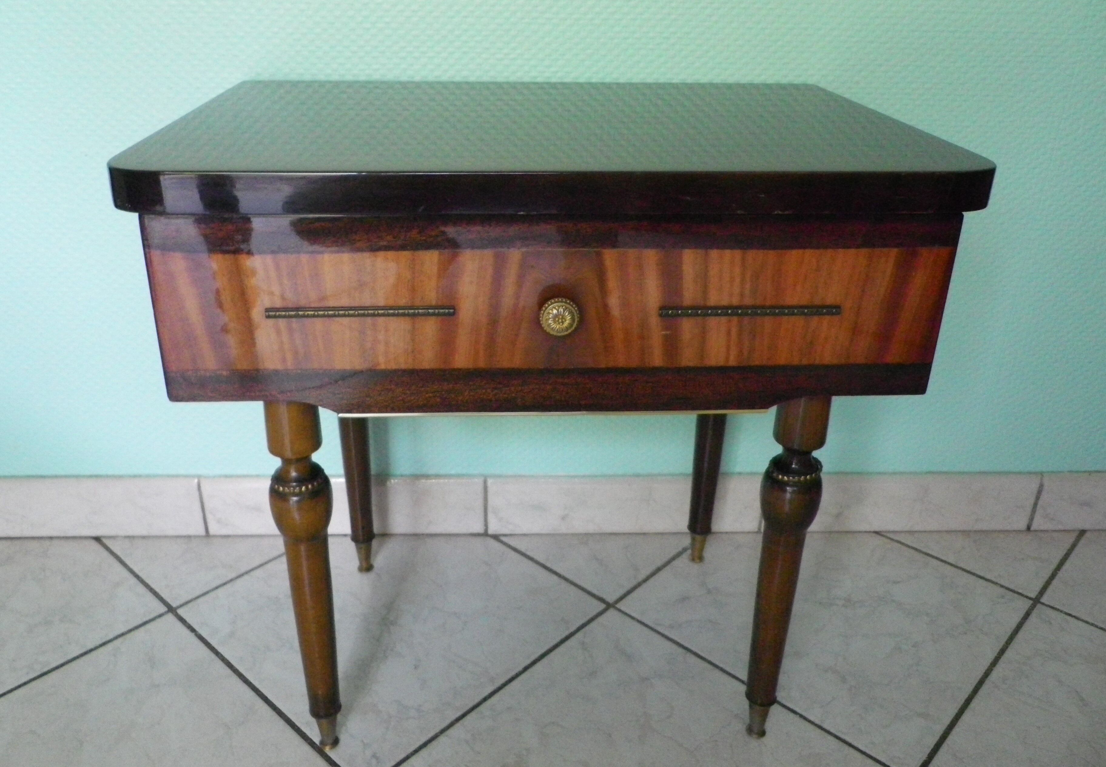 Extra cabinet in lacquered wood, brass, metal 1970s