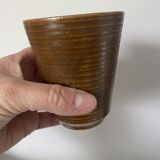 3 Digoin stoneware mugs