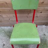 Set of 3 vintage school chairs