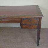 Very large oak center desk from the Art Deco period circa 1930