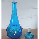 Bouteille belge bleu vif avec bouchon