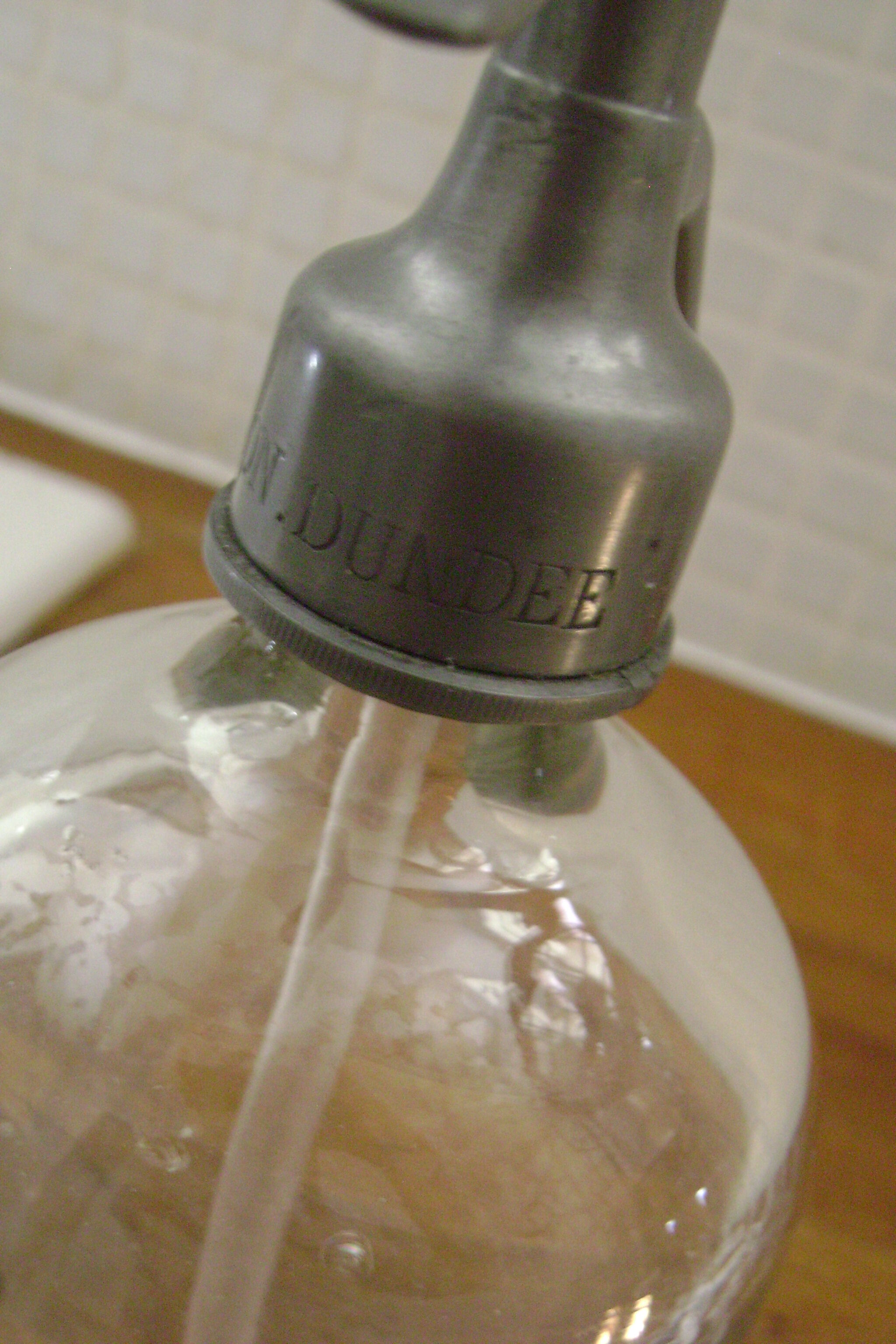 Vintage English siphon bottle