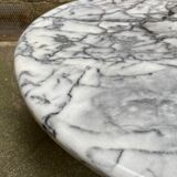 Oval marble coffee table