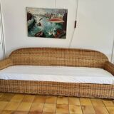 3 seater rattan sofa from Conran shop vintage