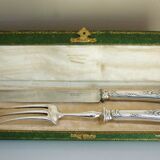 Service, covered to cut, leg christofle old model louis xv around 1900