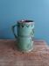 Handmade ceramic mug vase signed in enamelled terracotta