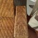 Braided rattan chaise longue 1920-30