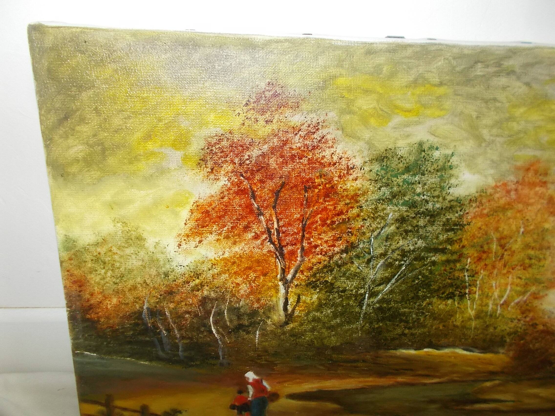 Huile sur toile paysage