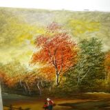 Oil on canvas landscape