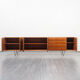 Very large enfilade, 60s, teak, restored, 293cm