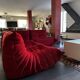 Togo Alcantara red sofa