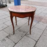 Old side table louis xv style tray