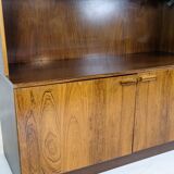 Bookcase With light Display Made In Rosewood, Danish Design From 1960s