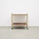 brass vintage LP trolley