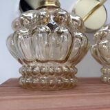 Set of 2 gold wall lights